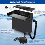 Large Pond Waterfall Spillway and Pump Kit