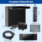 Large Pond Waterfall Spillway and Pump Kit