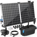 55W Solar Pond Filter & Pump Kit