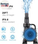 Large 32.8FT Pond Waterfall and Fish Fountain