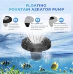 5000GPH Floating Pond Fountain Aerator Pump