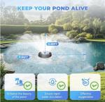 5000GPH Floating Pond Fountain Aerator Pump