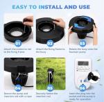 5000GPH Floating Pond Fountain Aerator Pump