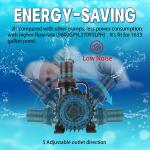 Large 1700 GPH Submersible Pond Fountain Pump