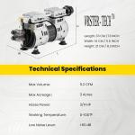 5.2 CFM Pond Aerator Compressor for 3 Acres