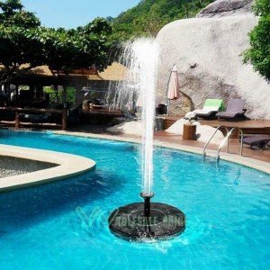 Upgraded Solar Floating Pond Fountain with LED Lights