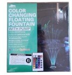 Color Changing Floating Pond Fountain with 16 Colors
