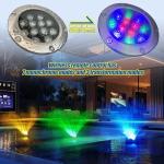 Color-Changing RGB LED Pond Fountain Aerator 750W