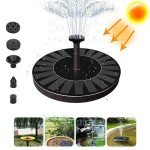 Upgraded Solar Floating Pond Fountain with LED Lights
