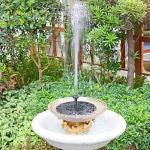 Solar Powered Floating Fountain for Bird Baths