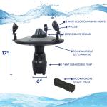 1/4 HP Aerating Pond Fountain with Color LED Lights