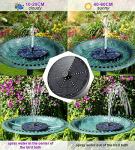 Solar Fountain with LED Lights and 7 Nozzles