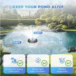 Poafamx Floating Pond Fountain Aerator 5000 GPH