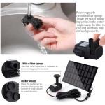 Solar Fountain Pump for Bird Bath & Pond