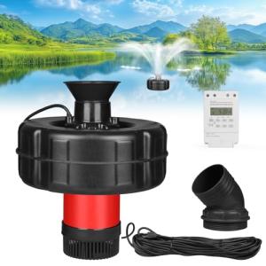 750W Floating Pond Fountain Aerator with Timer