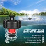 750W Floating Pond Fountain Aerator with Timer