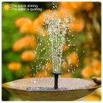 AISITIN Solar Garden Fountain with 6 Nozzles