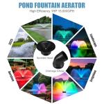 Goldlife F3 Floating Pond Fountain with RGB Lights