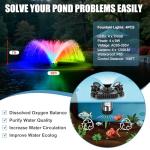 Goldlife F3 Floating Pond Fountain with RGB Lights
