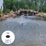 1/4 HP Aerating Pond Fountain, 2,500 GPH