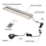 36'' App-Controlled Stainless Steel Pond Waterfall