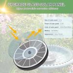 Upgraded Solar Fountain for Bird Baths and Gardens