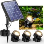 3-in-1 Solar Underwater Pond Lights - Warm White