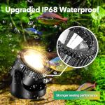 3-in-1 Solar Underwater Pond Lights - Warm White