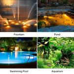 3-in-1 Solar Underwater Pond Lights - Warm White