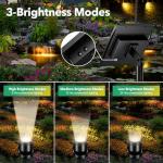3-in-1 Solar Underwater Pond Lights - Warm White