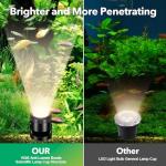 3-in-1 Solar Underwater Pond Lights - Warm White