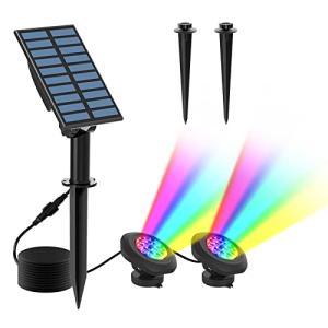 Solar RGB LED Pond Lights for Garden and Pool