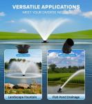 15000 GPH Floating Pond Fountain Aerator Pump