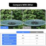 Solar Fountain Pump with LED Lights and Nozzles