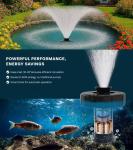 15000 GPH Floating Pond Fountain Aerator Pump
