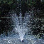 Pond Boss Floating Fountain with Lights, 1/2 hp