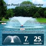 1 HP Pond Fountain Aerator – 15000 GPH