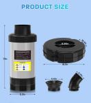 15000 GPH Floating Pond Fountain Aerator Pump