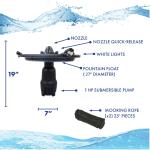 1 HP Aerating Pond Fountain with LED Lights