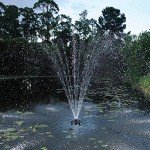 Pond Boss Floating Fountain with Lights, 1/2 hp
