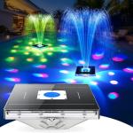 Upgraded Solar Pool Fountain with Light Show
