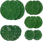 10 Pcs Realistic Floating Lily Pads for Ponds