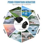 Goldlife 1HP Stainless Steel Floating Pond Fountain