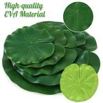 10 Pcs Realistic Floating Lily Pads for Ponds