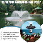 Goldlife 1HP Stainless Steel Floating Pond Fountain