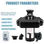 Goldlife 1HP Stainless Steel Floating Pond Fountain