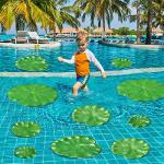10 Pcs Realistic Floating Lily Pads for Ponds