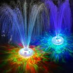 LanPool Floating Water Fountain with Underwater Lights