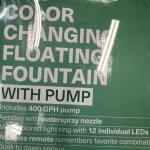 Smartpond Color Changing Floating Fountain - 16 Colors