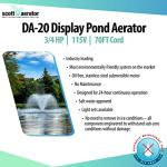 Scott Aerator DA-20 Pond Aerator Fountain - 3/4 HP